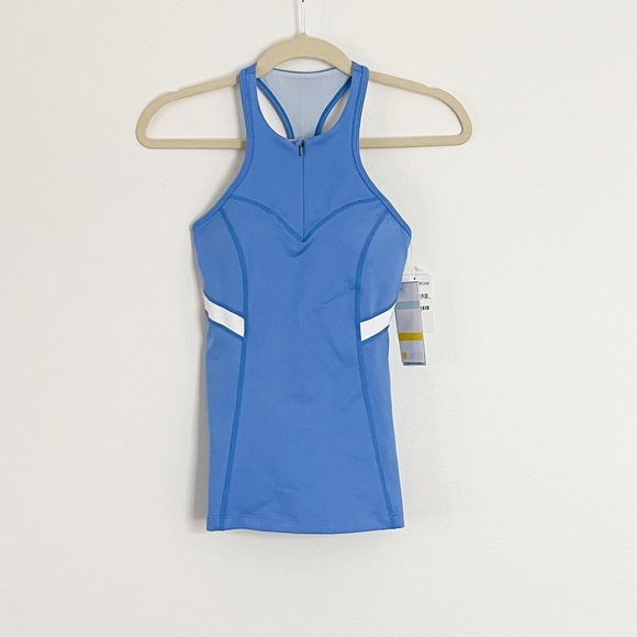 Zella Game On Shelf Bra Tank Blue Lapis Sz XXS NWT - Picture 5 of 6